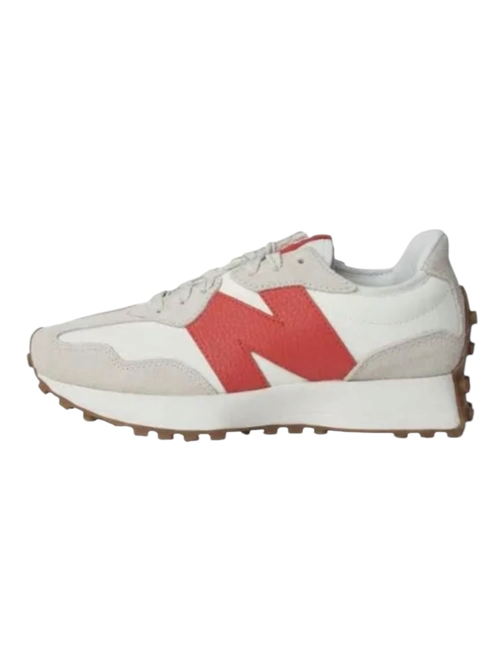 New Balance Women's White and Coral Athletic Sneakers